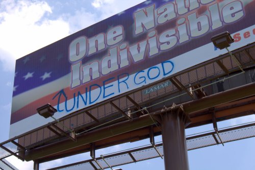 'One Nation Indivisible' Billboard Vandalized